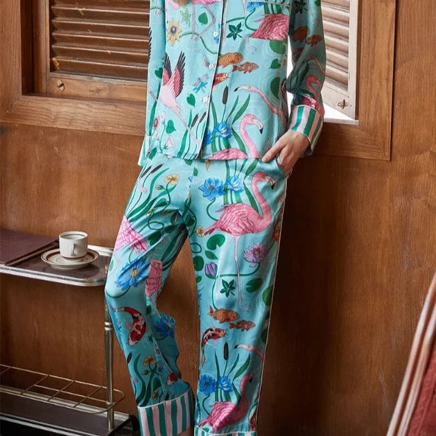 Pyjama femme flamant rose hotsell