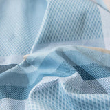 HOUSSE DE COUETTE </br> TARTAN BLEU