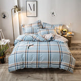 Housse de Couette Tartan Bleu