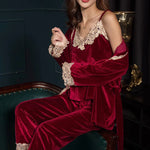 PYJAMA FEMME <br> EN VELOURS