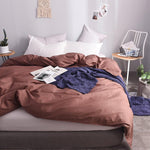 Housse de Couette Coton Marron