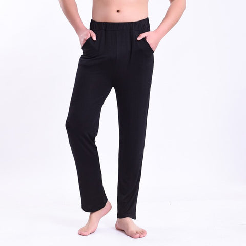 JINSHI Homme Bas de Pyjama Pantalon Long Doux Modal Vêtements de Nuit Élastique avec Poches, Lot de 2-bleu/Gris Foncé, S JINSHI Homme Bas de Pyjama Pantalon Long Doux Modal Vêtements de Nuit Élastique avec Poches, Lot de 2-bleu/Gris Foncé, S